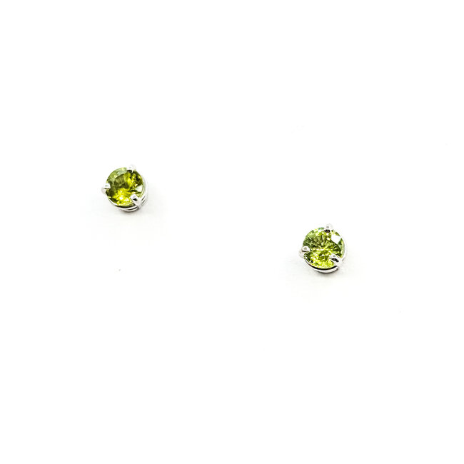 Earrings 1.16ctw Peridot 14kw 5.5mm 125100070