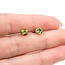 Earrings 1.16ctw Peridot 14kw 5.5mm 125100070