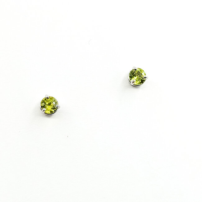 Earrings 1.16ctw Peridot 14kw 5.5mm 125100070