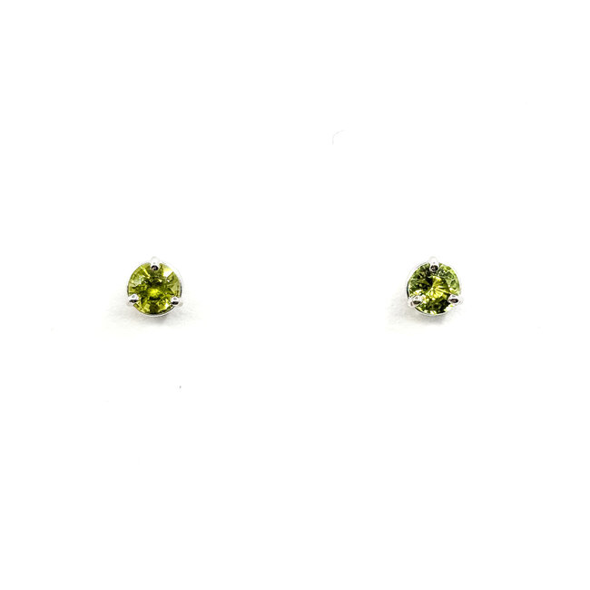 Earrings 1.16ctw Peridot 14kw 5.5mm 125100070