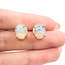 Earrings 4.39ctw Cabochon Opal 14ky 12x10mm 125100064