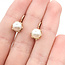 Earrings Lever Back 7.5mm Pearls 14ky .8x.3" 4.06g 225100165