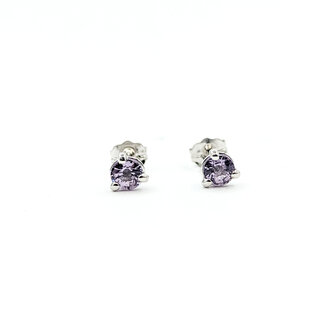 Earrings .62ct Pink Spinel 14kw 4.5mm 125100080