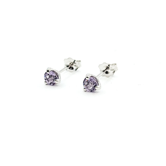 Earrings .62ct Pink Spinel 14kw 4.5mm 125100080