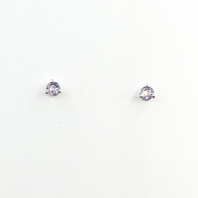 Earrings .62ct Pink Spinel 14kw 4.5mm 125100080