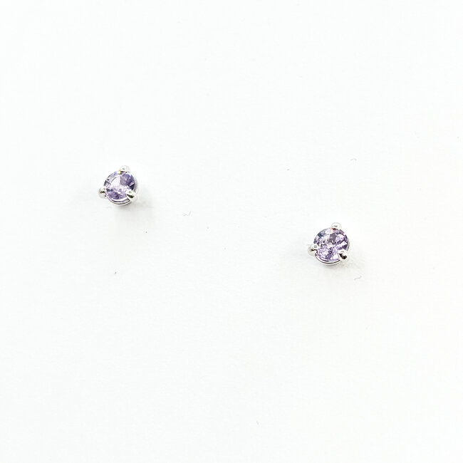Earrings .62ct Pink Spinel 14kw 4.5mm 125100080