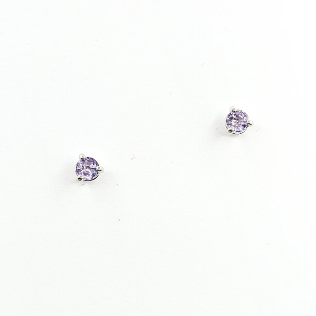 Earrings .62ct Pink Spinel 14kw 4.5mm 125100080