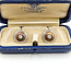Cufflinks Engraved Vintage .26ctw Transitional Cut Diamonds 14ktt 14.5mm 4.2g 225110075