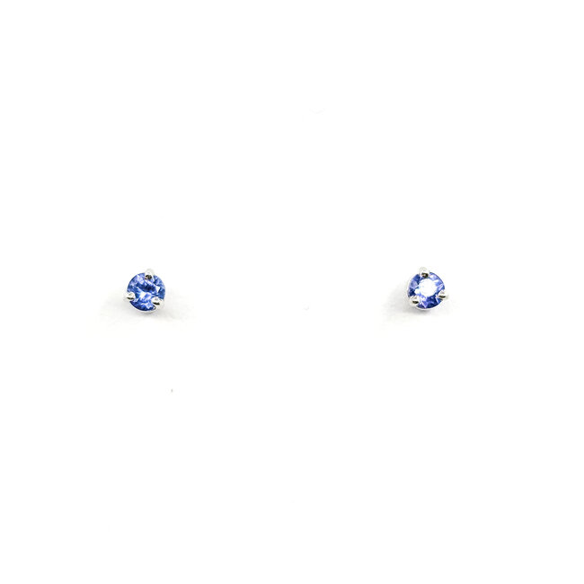 Earrings .39ctw Tanzanite 14kw 4mm 125100075
