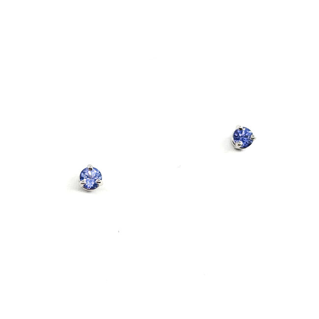 Earrings .39ctw Tanzanite 14kw 4mm 125100075