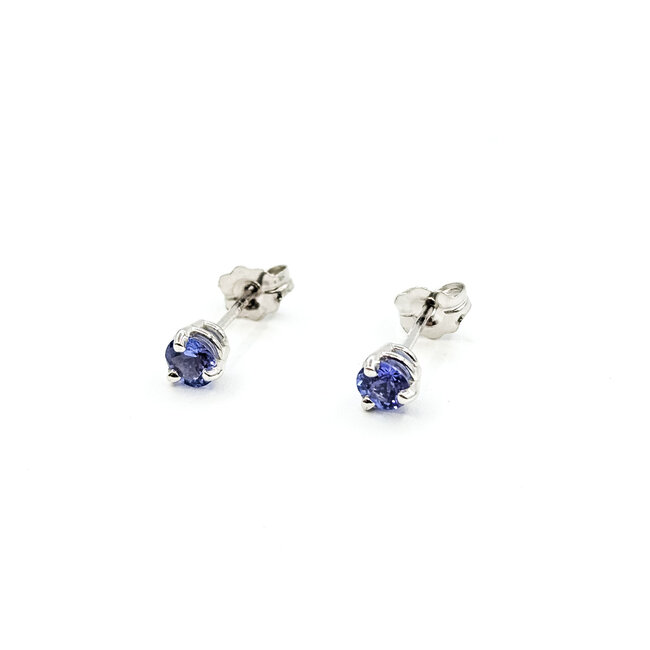 Earrings .39ctw Tanzanite 14kw 4mm 125100075