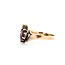 Ring Bypass 1.2ctw Mozambique Garnet 2mm White Seed Pearls 10ky 11mm Sz6 2.12g 225110093