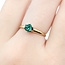 Ring Solitare .40ct Vivid Green Emerald 14ky 1.8mm Sz6 2.01g 225110091
