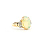 Ring 5-Stone .12ctw Round Diamonds 2.78ct Opal 14ky 13mm Sz7.5 3.9g 225110087