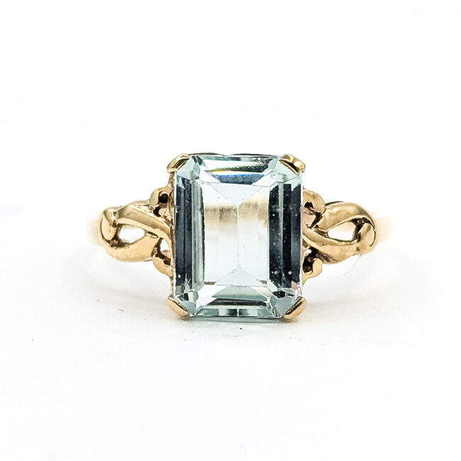 Ring Ribbon 2ct Sky Blue Aquamarine 10ky 1.75mm Sz6.5 1.88g 225110094