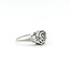 Ring Filigree Engagement 0.37ctw Old Euro Cut Diamond 18kw 9mm Sz6.5 2.77g 225110057