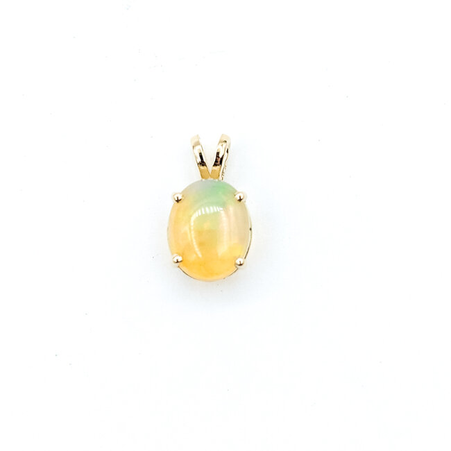 Pendant 2.27ct Cabochon Opal 14ky 12x10mm 125100066