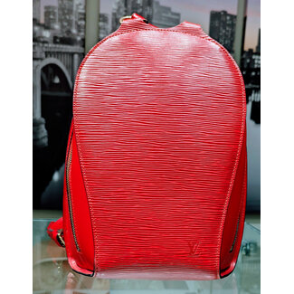 Backpack Louis Vuitton Mabilon Epi Leather Red 125115072