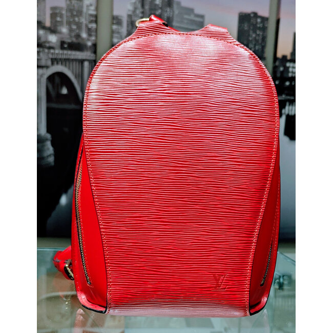 Backpack Louis Vuitton Mabilon Epi Leather Red 125115072
