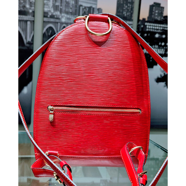 Backpack Louis Vuitton Mabilon Epi Leather Red 125115072