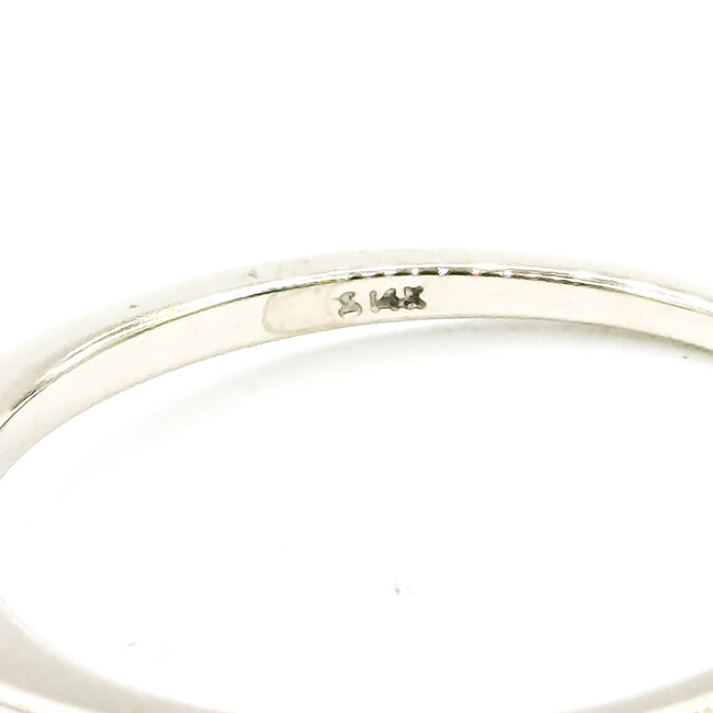 Ring Solitaire .75ct Emerald 14kw 7mm Sz9 2.6g 125110015