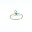 Ring Solitaire .75ct Emerald 14kw 7mm Sz9 2.6g 125110015