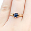Ring Solitare .50ct Blue Sapphire 14ky 2.1mm Sz5.75 2.24g 225110095