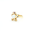 Ring Frog 1ct Lab Opal .03ct Red Ruby 14ky 15mm Sz6.76 5.01g 125100052