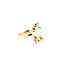 Ring Frog 1ct Lab Opal .03ct Red Ruby 14ky 15mm Sz6.76 5.01g 125100052