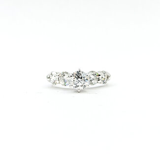 Ring Engagement 1.70ctw Round Diamonds 14kw 3mm Sz5 3.35g 225110001