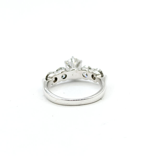 Ring Engagement 1.70ctw Round Diamonds 14kw 3mm Sz5 3.35g 225110001