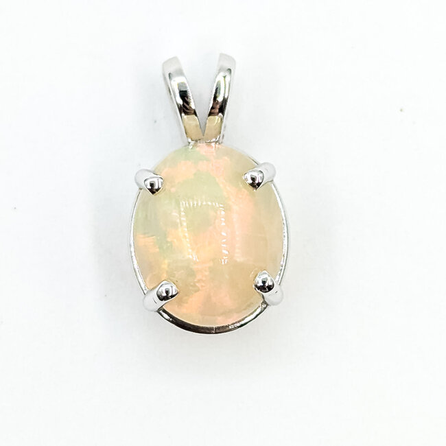 Pendant 2ct Cabochon Opal 14kw 12x10mm 125100067