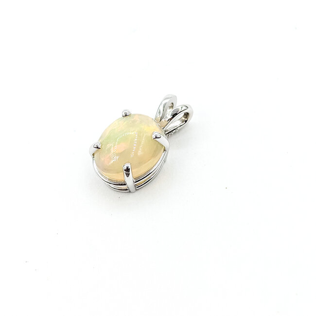 Pendant 2ct Cabochon Opal 14kw 12x10mm 125100067