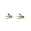 Earrings Screwbacks Vintage 0.06ctw Single Cut Diamonds 7.25mm Pearl 14kw 7.25mm 3.1g 225110072