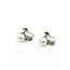 Earrings Screwbacks Vintage 0.06ctw Single Cut Diamonds 7.25mm Pearl 14kw 7.25mm 3.1g 225110072