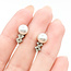 Earrings Screwbacks Vintage 0.06ctw Single Cut Diamonds 7.25mm Pearl 14kw 7.25mm 3.1g 225110072