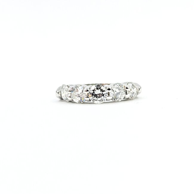 Ring Bridal 1.00ctw Round Diamonds 14kw 3mm Sz5 3g 225110002