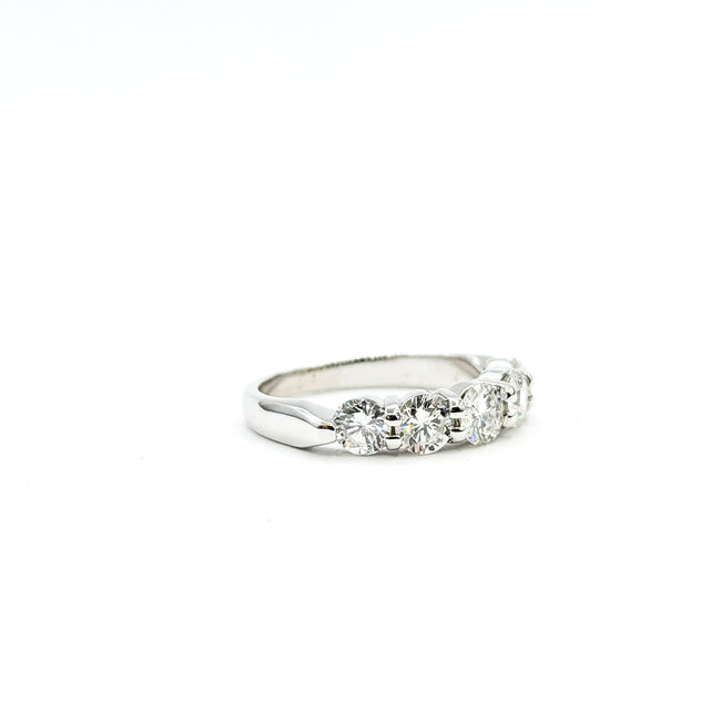 Ring Bridal 1.00ctw Round Diamonds 14kw 3mm Sz5 3g 225110002