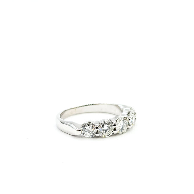 Ring Bridal 1.00ctw Round Diamonds 14kw 3mm Sz5 3g 225110002
