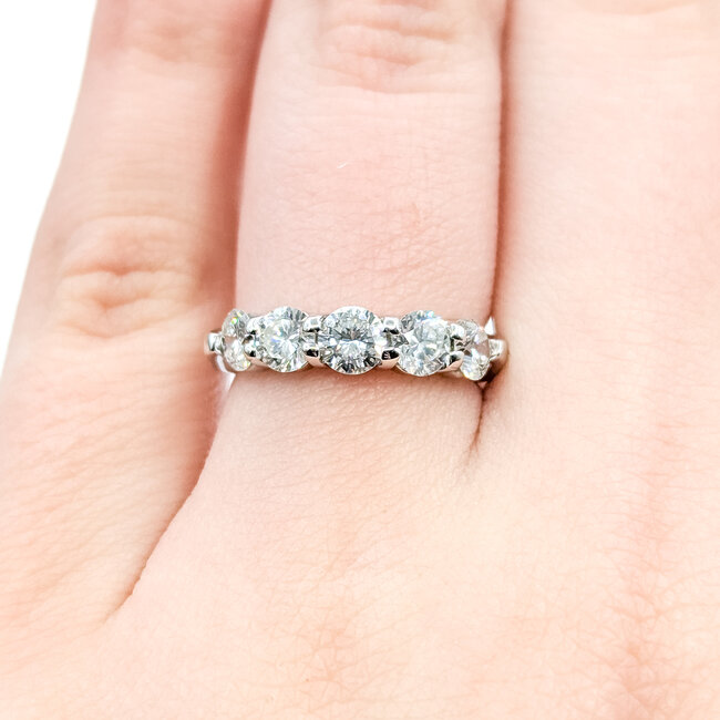 Ring Bridal 1.00ctw Round Diamonds 14kw 3mm Sz5 3g 225110002