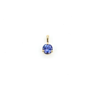 Pendant .70ct Tanzanite  14ky 5.5mm 125100077