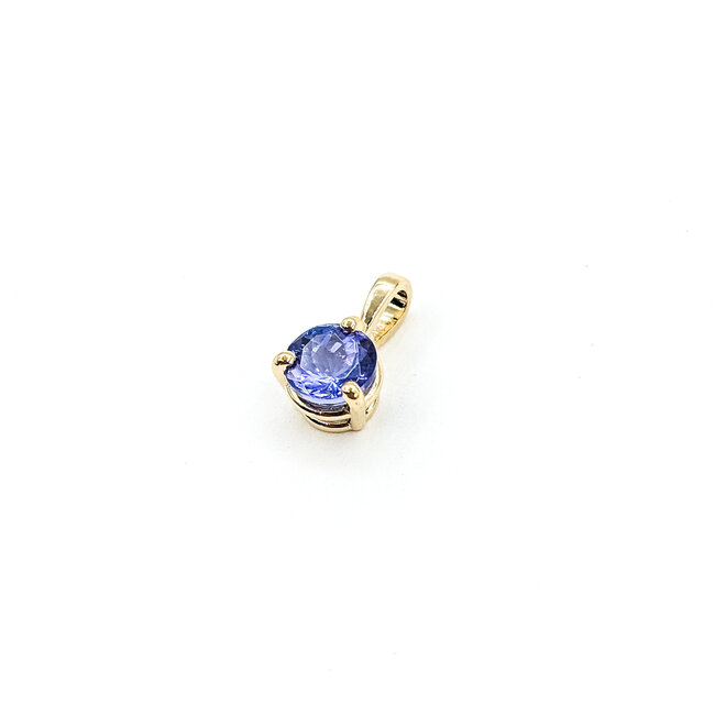 Pendant .70ct Tanzanite  14ky 5.5mm 125100077
