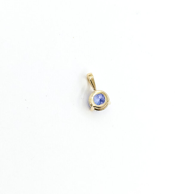 Pendant .70ct Tanzanite  14ky 5.5mm 125100077