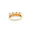 Ring 4-Stone .05ctw Round Diamonds 1.20ctw Fire Opal 14ky 6mm Sz8 2.52g 225100038