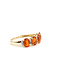 Ring 4-Stone .05ctw Round Diamonds 1.20ctw Fire Opal 14ky 6mm Sz8 2.52g 225100038
