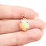 Pendant 2.34ct Cabochon Opal 14ky 12x10mm 125100068