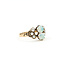 Ring Milgrain .50ctw Opal 3mm White Seed Pearls 9ky 10mm Sz8.5 1.9g 225110086