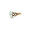 Ring Milgrain .50ctw Opal 3mm White Seed Pearls 9ky 10mm Sz8.5 1.9g 225110086