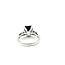 Ring Engagement Milgrain .25ctw Round & Marquise Diamonds 2.75ct Black Sapphire 14kw 2.3mm Sz5 4.15g 225110065