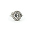 Ring Cluster .50ctw Round Diamonds 14kw 13.5mm Sz7.5 3.78g 225100159